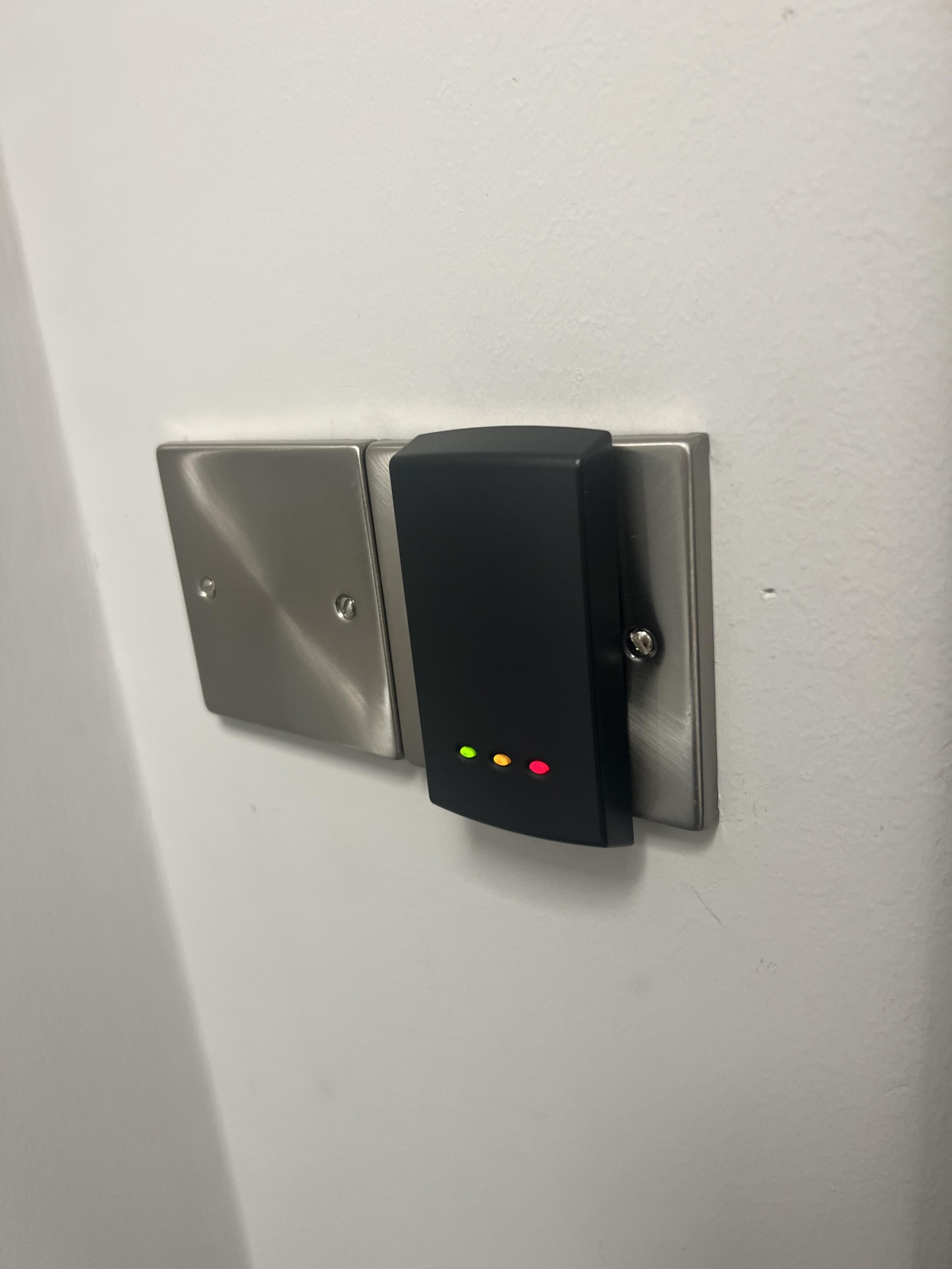 Proximity card access reader installed by GDC Fire & Security